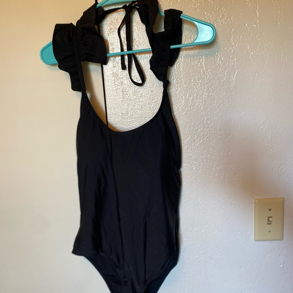 Black one piece swimsuit